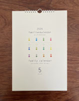 Family Calendar PUNKTE 2026 (5 columns)