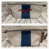 Kleines Etui aus Segeltuch mit Möwe