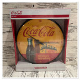 Wanduhr Coca Cola gelb/rot