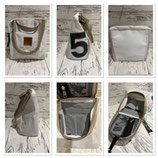 Kulturbeutel Matrose XL Zahl grau 5, 360°