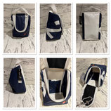 Kulturbeutel Matrose weiß/blau Zahl 2, 360°