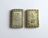 安政細字一分銀　Bf・Bg　極美品＋　2枚セット