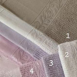 Coppia Asciugamani modello Verona colore: Burro2