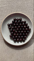 Lot de 10 perles en Grenat - Rondes/8mm - Grade A