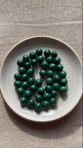 Lot de 3/5 ou 10 perles en malachite du Congo - Rondes/8mm - Grade AB