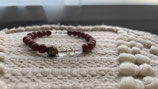 Bracelet en Jaspe Rouge 6 mm - Énergie et Vitalité pour Combattre la Fatigue