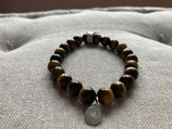 Bracelet Œil de Tigre Perles rondes 8 mm
