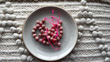 Lot de perles en Rhodochrosite d'Argentine - Rondes/6 mm - Grade AB