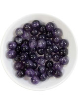 Lot de 14 perles perles Améthyste 8 mm