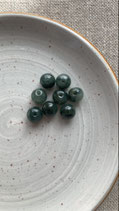 Lot de 8 perles en jade de chine- Rondes/6mm - Grade AA