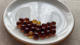 Perles en ambre cognac de la Baltique - Rondes/6mm - Grade A