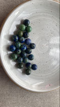 Lot de perles en Azurite d'Afrique du Sud - Rondes/6 mm - Grade AA