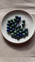Perles en azurite d'Afrique du Sud - Rondes/8mm - Grade AA