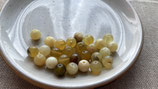 Lot de perles en Opale Jaune d'Afrique - Rondes/6 mm - Grade AB