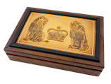 Münzkassette 22 x 1 oz Gold/Platin u. 20 x 1/4 oz Gold  Tudors/Queens Beasts
