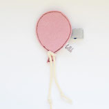 Rosa Ballon Mosaik Haarclip