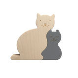 Decorative Maple Wood Puzzle Cat