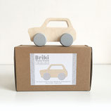 Wooden minimini car natural