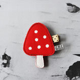 Mushroom Hair Clip