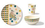 Bamboo tableware circus bear