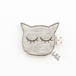 Graue Katze  Haarclip