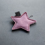 Cold Pink Star Hair Clip