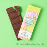 第３世界ショップ＜アーティザンシリーズ＞有機ジンジャーレモンチョコレート「ざっしゅのネコねてる」 40g　フェアトレードチョコレート