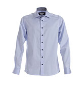 J. Harvest & Frost Herren-Hemd Red Bow 20 - sky blue/navy