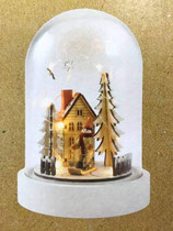 CLOCHE EN VERRE DECO SKI