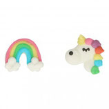 FunCakes Suikerdecoratie Eenhoorn & Regenboog Set/8