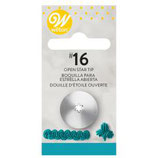 WILTON DECORATING TIP #016 OPEN STAR CARDED