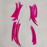 5" Feder shield pink 17 Stk.