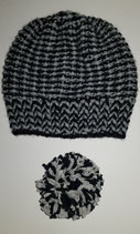 Strickmütze mit Ansteck-Bommel