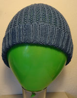 Strickmütze Reliefmuster mit Stulpe