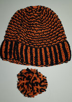 Strickmütze mit Ansteck-Bommel