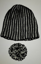 Strickmütze mit Ansteck-Bommel