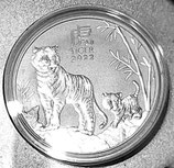 Lunar III Tiger 2022 - 31,1 gramm - 999,9/1000