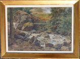 Ladislaus Eugen Petrovits, Vahrn, Schalderer Bach, Südtirol, 1890 großes Aquarell