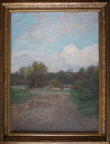 Ludwig Karl Strauch, Klosterneuburg, grosses Ölbild, gerahmt, um 1900
