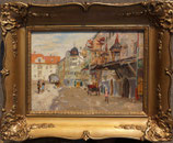 Georg Wilhelm Ritter, Rattenberg in Tirol, Öl auf Karton, um 1910