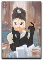 Magnet "Audrey Duckburn, Ente bei Tiffany"
