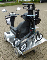 Leichtgewicht/Falt-Rollator-Halter zum leichten Beladen 250mm breit (R.K.)