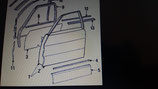 Profilo cromato modanatura porta adx Mercedes W124 - 1246981480