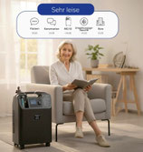 Sauerstoffkonzentrator für zu Hause für COPD Patienten, 24 / 7 / 365, inkl. Starter-Set, sehr leise !