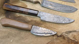 Messer aus jap. Mehrlagenstahl (Damaszenerstahl)   2 Tage mit Holzgriff