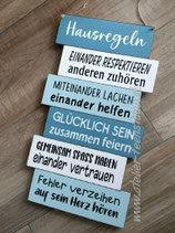 Schild Hausregeln mittel mint