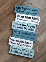 Schild "Geh deinen Weg 1" mittel