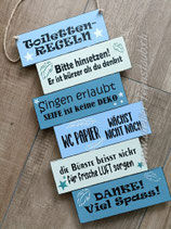Schild Toilettenregeln klein