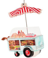 Glasornament Hot Dog Wagen