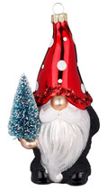 29H Christbaumhänger Weihnachtswichtel mit Baum